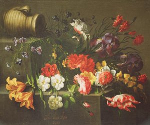 Flores em um Ledge, 1665